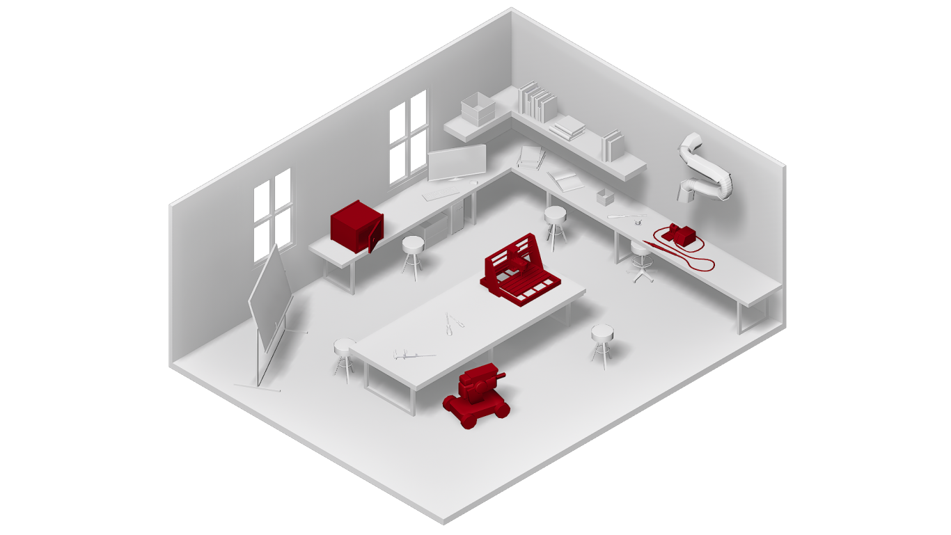 Maquette du bureau Gearforge